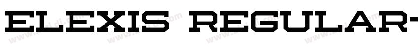 Elexis Regular字体转换 Elexis Regular字体转换